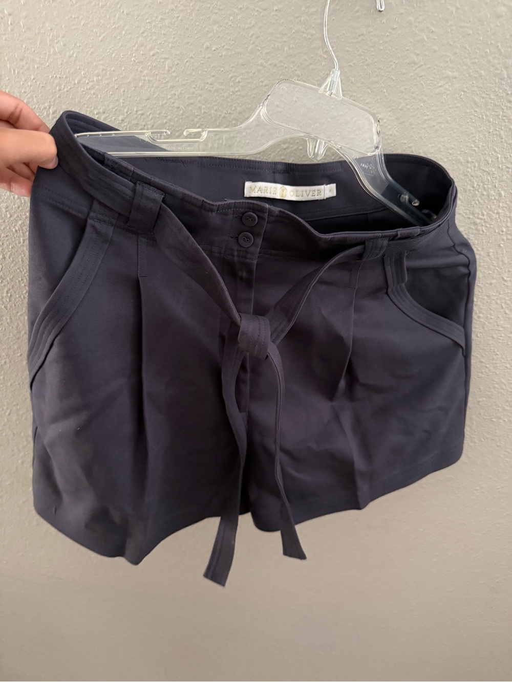 Marie Oliver Navy Tie-Front Women’s Shorts